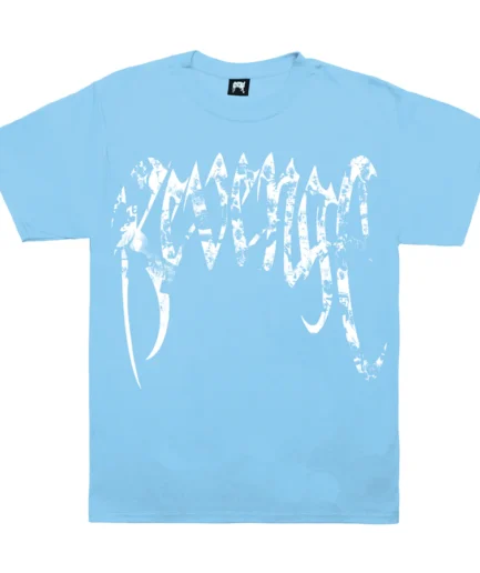 New Revenge x Juice Wrld Collage Blue T-Shirt