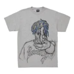 Revenge x Juice Wrld 999 Sketch Grey T-Shirt