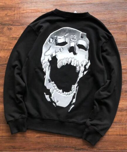 Revenge Clothing Skull Long Sleeve Sweatshirt