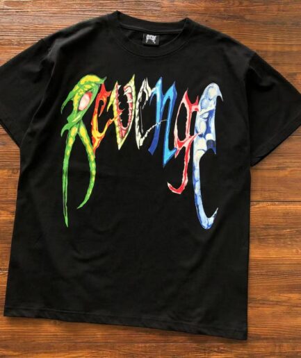 Revenge Clothing Colorful logo Black T-shirt