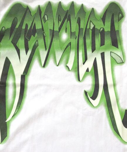 Revenge Clothing Green Logo White T-Shirt