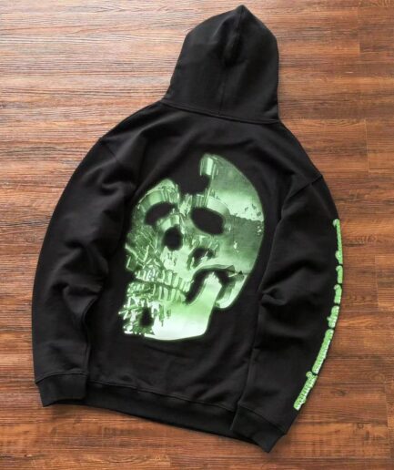 Revenge Clothing Green Skull Metallica Hoodie